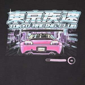 Fresh Laundry T-Shirt Mens XL Tokyo Racing Club Gaming Japan‎